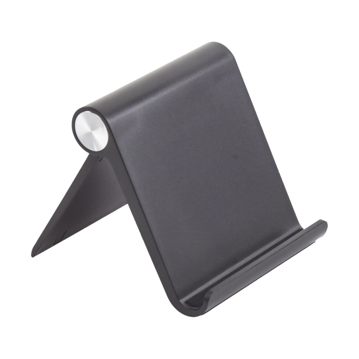 Soporte de Escritorio  para Teléfono Celular / Ajustable de 0° a 100° / Goma Antiarañazos / Antideslizante / Amplia Compatibilidad con dispositivos de 4'' a 7.9'' / Plegable / ABS / Color Negro