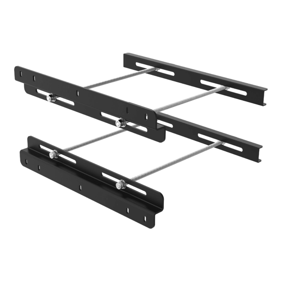 Soporte para instalacion en Viga / Montaje Horizontal y Vertical / Capacidad 225 lb (102 kg) / Varillas Roscadas 3/8-16 Galvanizadas / Ajuste Profundidad Viga Hasta 12" (305 mm) / Diseño Resistente a Corrosión