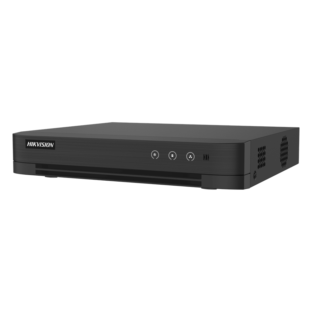 DVR 4 Canales TURBOHD + 2 Canales IP / 5 Megapixel Lite - 3K Lite / Audio Bidireccional  / ACUSENSE (Evista falsas alarmas) / 1 Bahía de Disco Duro / Salida de Video en Full HD