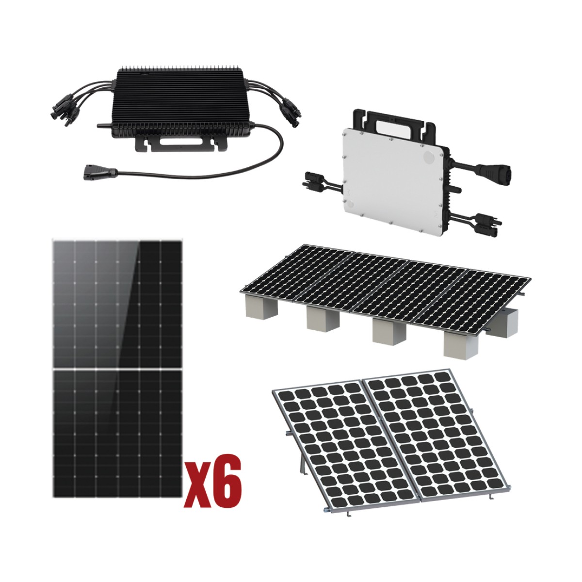 Kit Solar Interconexion  / 3kW  220Vca / Microinversores HOYMILES / Montaje Incluido