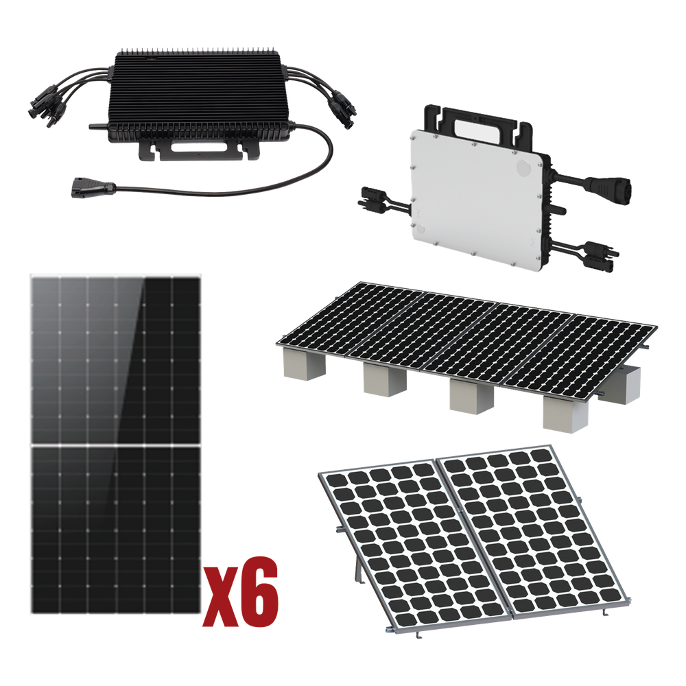 Kit Solar Interconexion  / 3kW  220Vca / Microinversores HOYMILES / Montaje Incluido