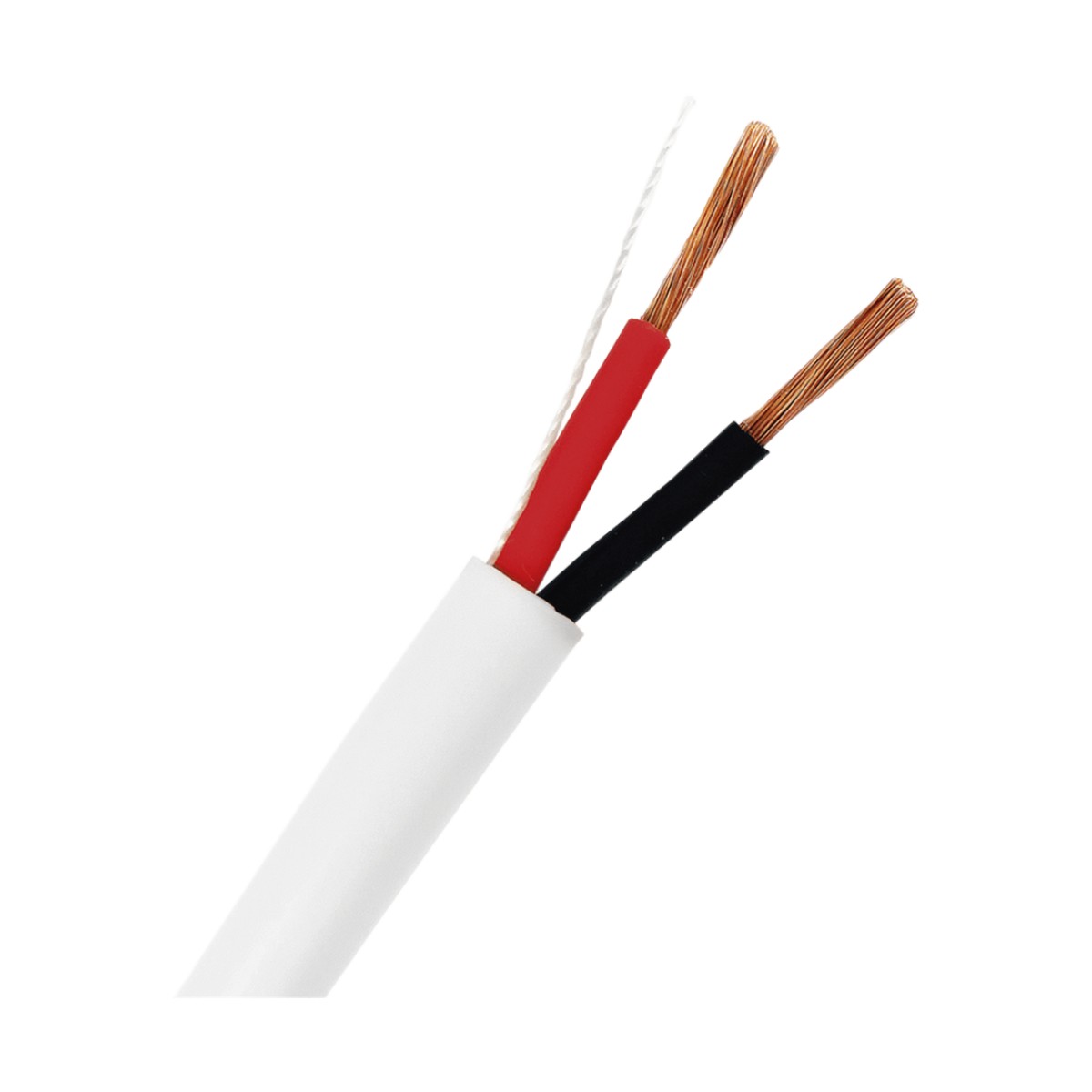 Bobina de 152 m (500 ft) / Cable para Bocina 2x16 AWG / Libre de Oxígeno / Blanco