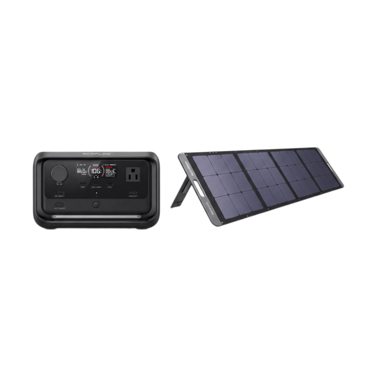KIT DE PANEL SOLAR Y ESTACIóN DE BATERíA PORTáTIL