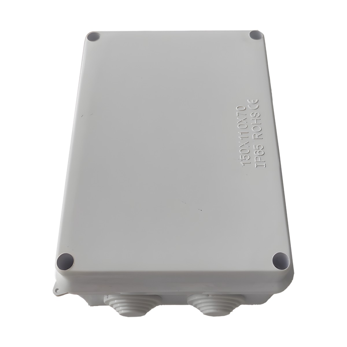 Caja de Derivación-Conexión para Exterior IP65 con 10 Entradas / 150 x 110 x 70 mm (5.9 x 4.3 x 2.8 in) / Sellado Seguro con Empaque + 4 Tornillos / Resiste Agua, Polvo y Sol Directo