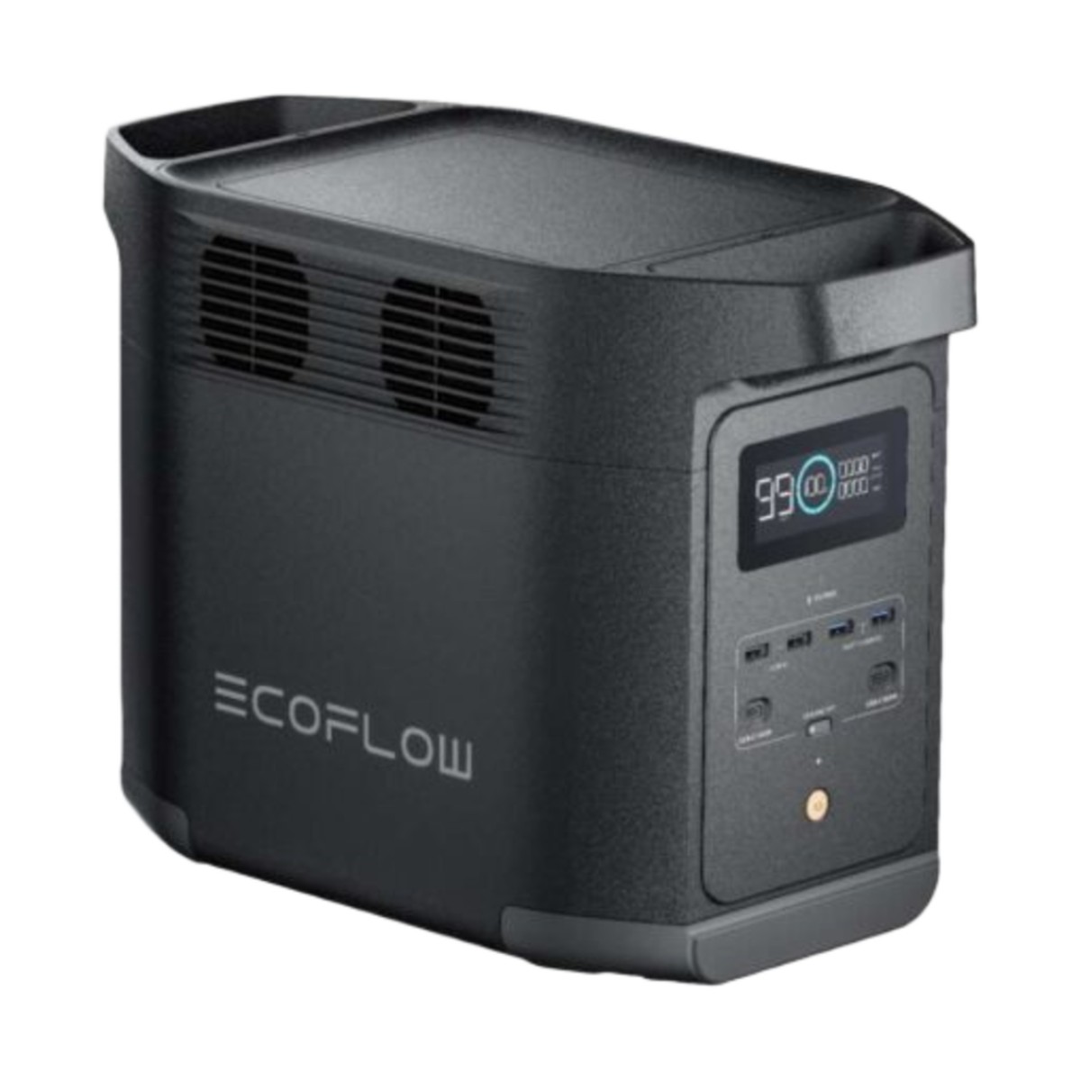 Estación de Energía Portátil de 980Wh Litio LFP / 10 Puertos AC 500 W (Max. 1000W) / 2 USB-C 100W / Cargador de Coche 10A a 12.6V / Conectividad WiFi y Bluetooth (App) / Carga Solar 500W Max.