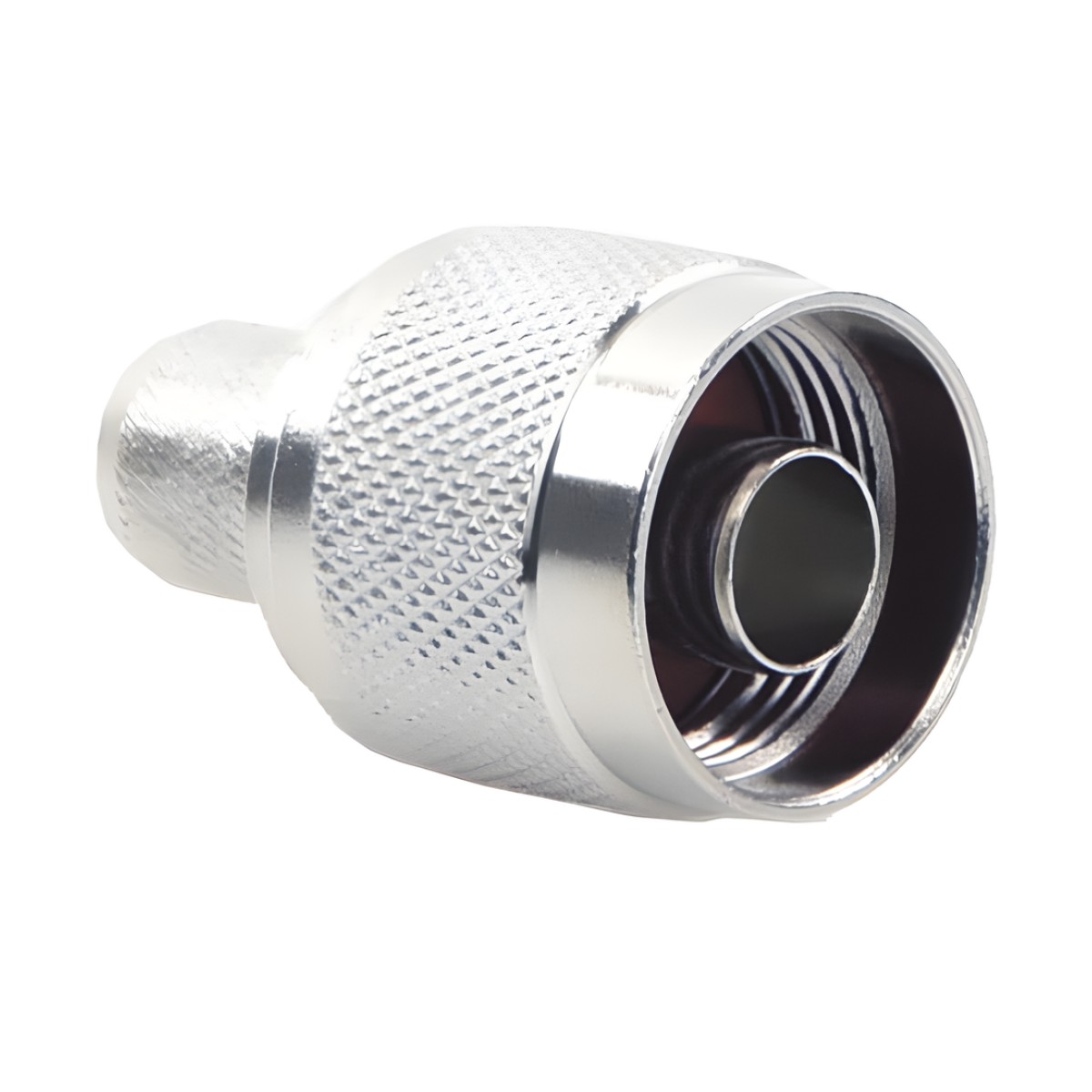 Conector N Macho para 75 Ohm de Anillo Plegable para cable RG-11, Niquel /Oro /Teflón.