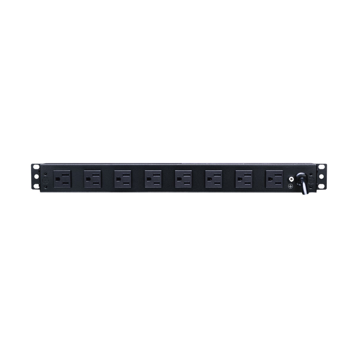 PDU Básico Para Distribución de Energía, Con 8 Tomas NEMA 5-15R Traseras y 2 Tomas 5-15R Frontales, 1UR, 15 Amp, 120 Vca