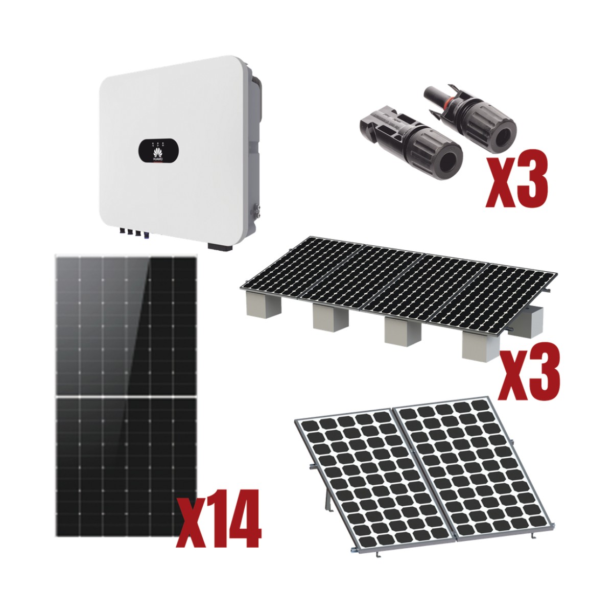 Kit Solar Interconexion  / 8kW  220Vca / Inversor HUAWEI/ Montaje Incluido