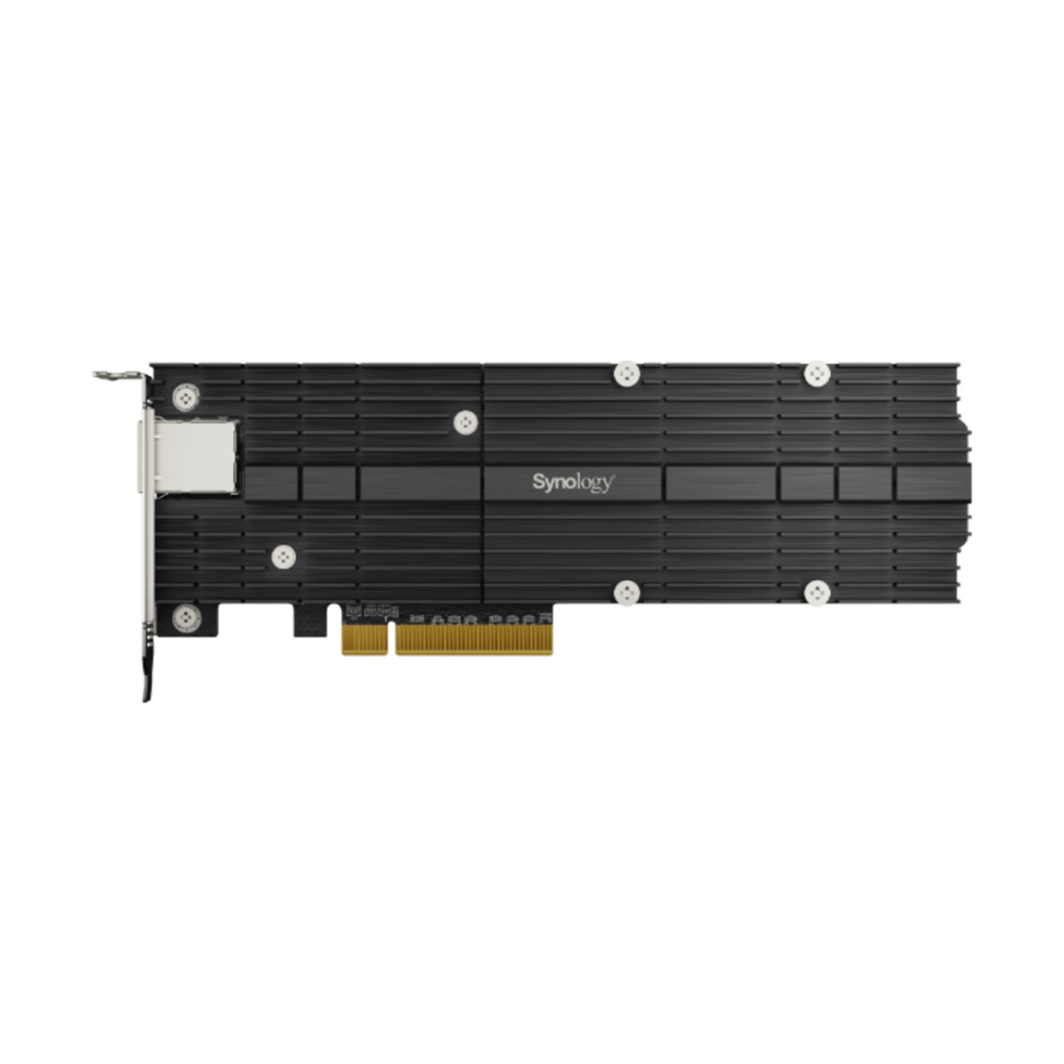 Adaptador Combinado SSD M.2 y 10 GbE | PCIe 3.0 x8 | 2 Ranuras NVMe M.2 22110/2280 | Puerto 10GBASE-T RJ45 | Autonegociación 10/5/2,5/1 Gbps | Compatible con SSD NVMe SNV3000.