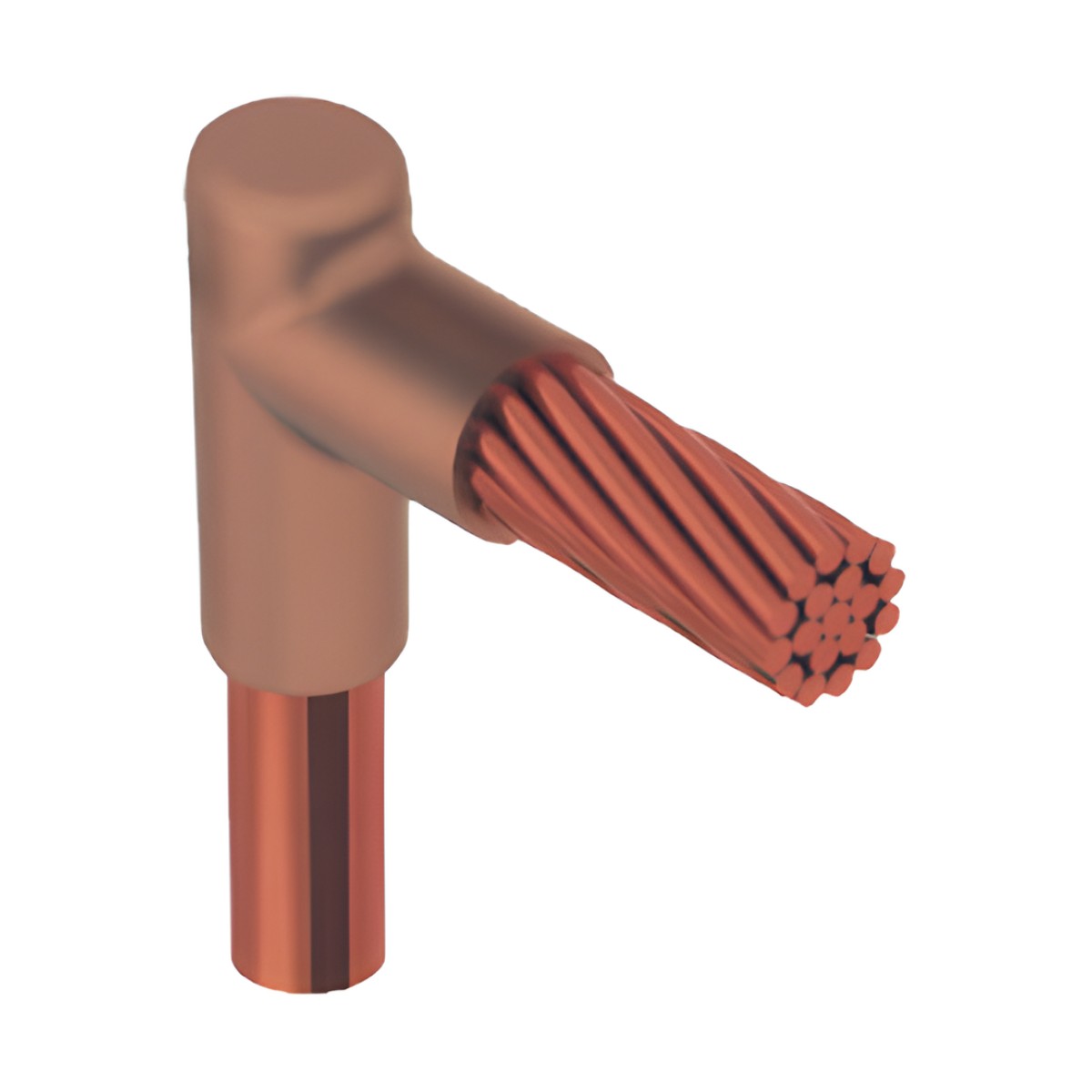 Molde para Soldadura Exotermica Tipo L, tope varilla 5/8 In a Cable 2/0 Awg