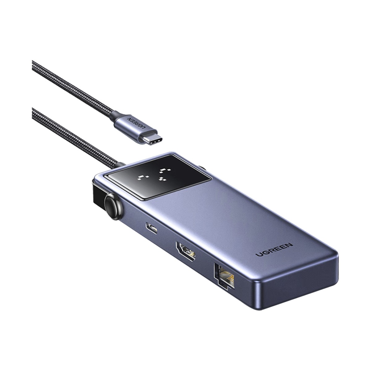 Hub USB-C 7 en 1 / USB-C a HDMI 4K 60Hz / 2x USB-A 3.0 + USB-C 3.0 + USB-A 2.0 / Gigabit Ethernet / PD 100W / Cable 20 cm (7.9 in)