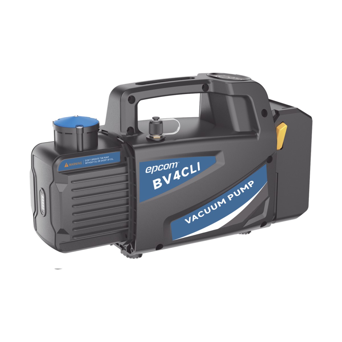 Bomba de Vacío Inalámbrica BV4CLI / 4 CFM (114 L/min) / Vacío Final 150 Micrones / Capacidad Aceite 330 mL / Portátil Alta Eficiencia / Compatible A2L  y R32