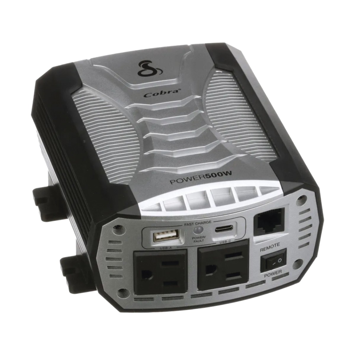 Inversor de Potencia / 500W Continuos / 1000W Pico / 2 Salidas AC GFCI / USB-A y USB-C Carga Rápida / Protección Pentagon / 12V DC a 115V AC