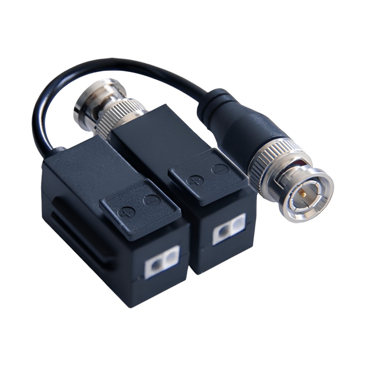 Kit de Transceptor (Balluns) TURBOHD con Boton Push / Hasta 8 MP (4K) / 100% Cobre / Soporta HD-TVI / AHD / CVI / CVBS / Audio por Coaxitron / Datos para Menu de Configurar de Cámaras