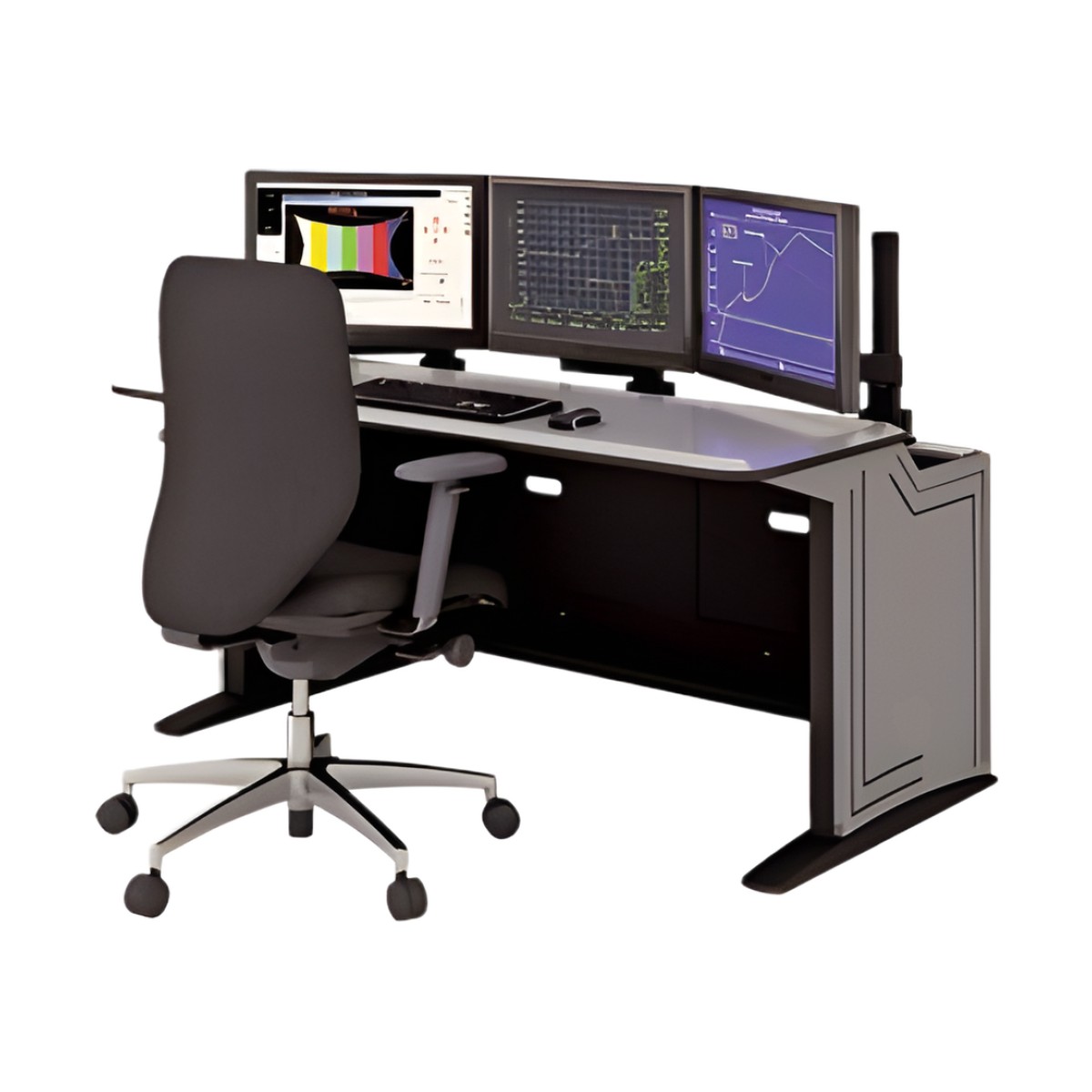 Estación de Monitoreo Ergonómica  de 72" Diseño Modular