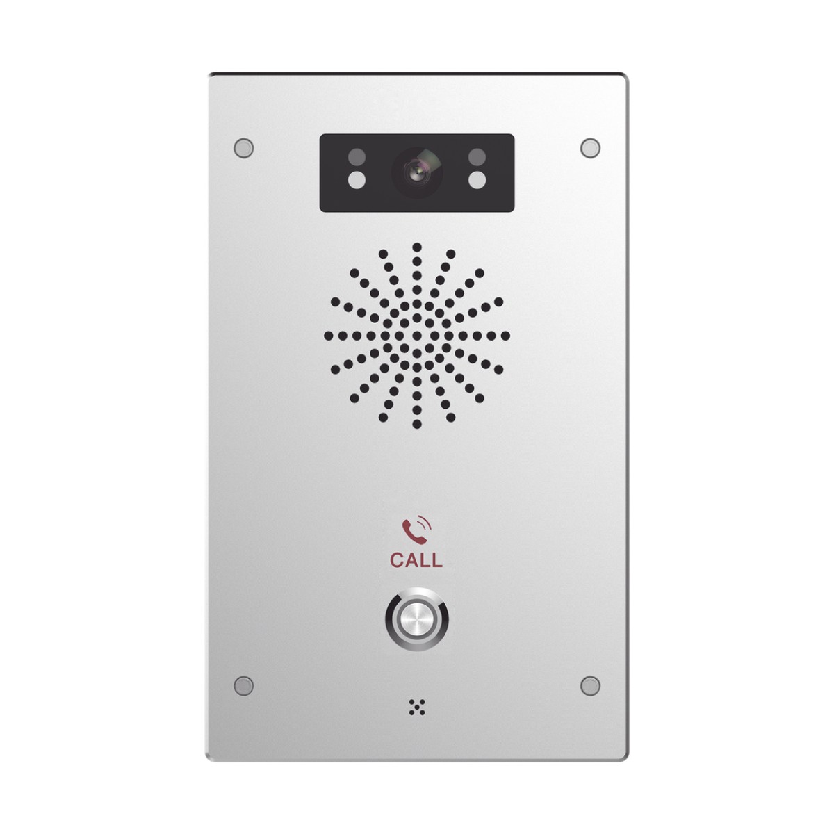 Video Intercomunicador IP / 2 Líneas SIP / Cámara 2MP 1080p / 2 Relevadores / ONVIF / IP65 e IK10 / PoE 802.3af / Audio HD / Visión Nocturna IR / -40°C a 70°C
