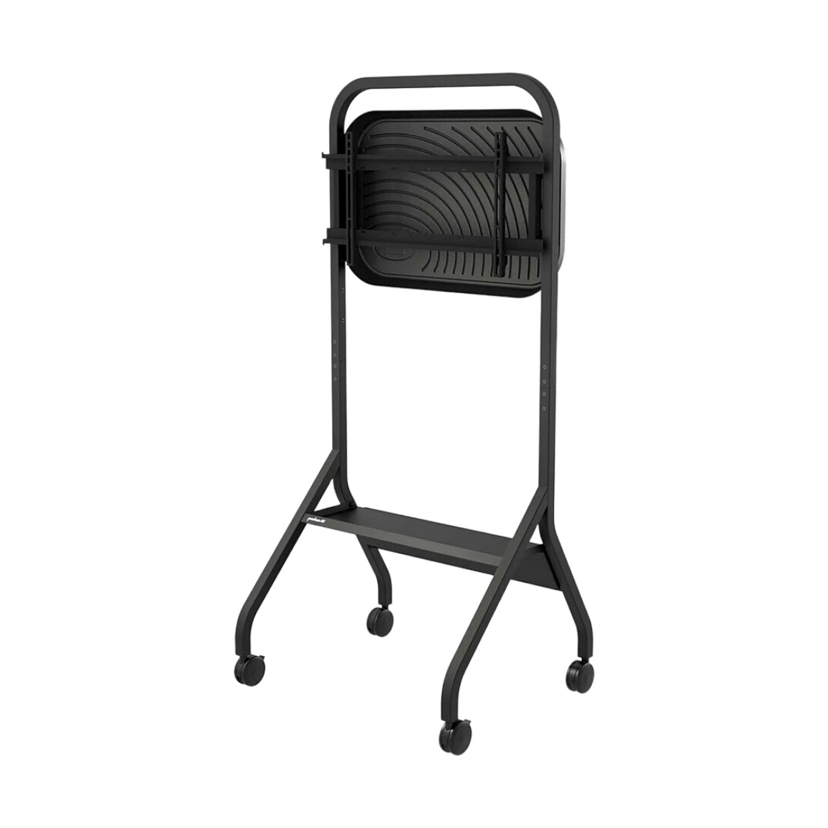 Carro Móvil para Pantalla Plana / 43" a 75"+ Displays / Altura Ajustable 49.8"-65.8" (126.5-167.1 cm) / Capacidad 150 lb (68 kg) / 4 Ruedas Dobles 4" (102 mm) / Gestión de Cableado Interno / Estructura Tubular / Incl