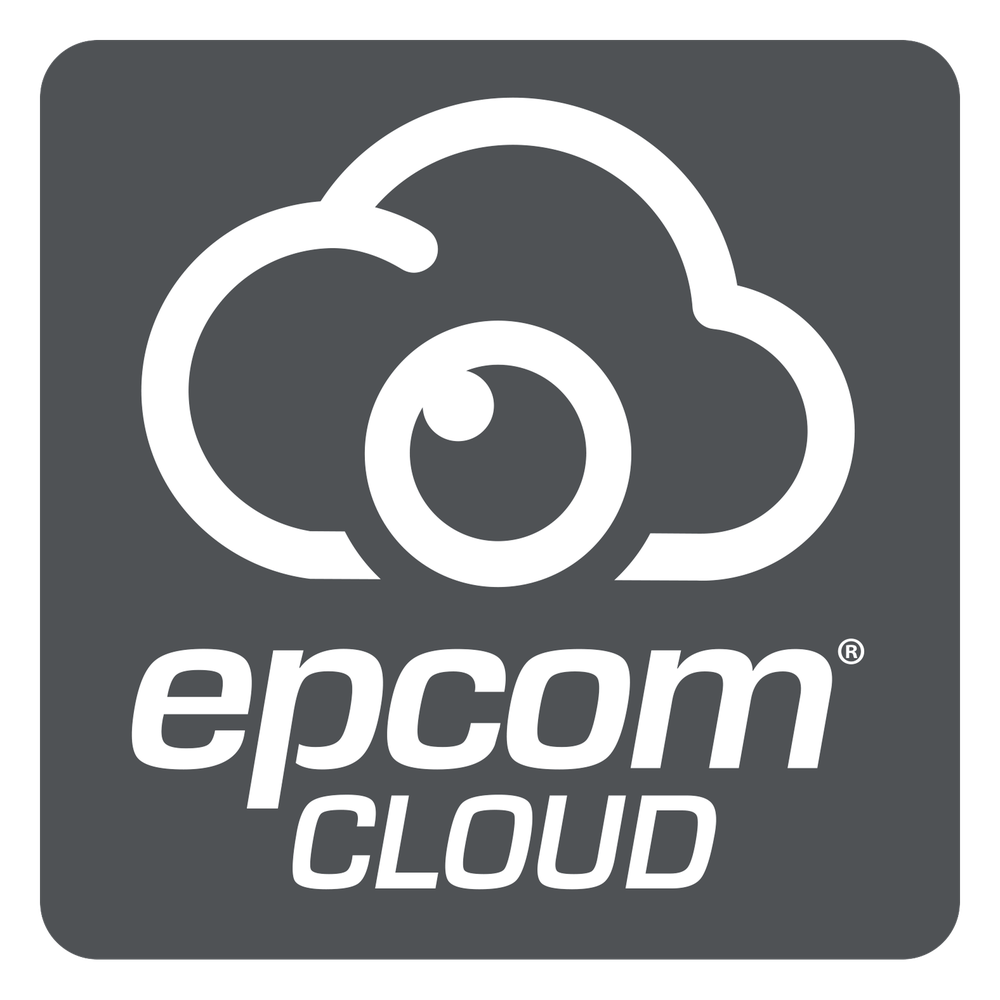 Suscripción Anual Epcom Cloud / Grabación en la nube para 1 canal de video a 4MP con 2 días de retención / Grabación continua