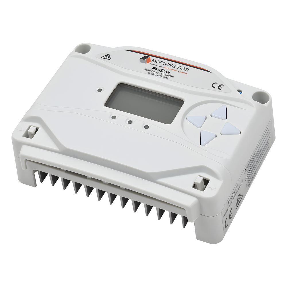 Controlador de carga y descarga 12-24 Vcc, 30 Amp