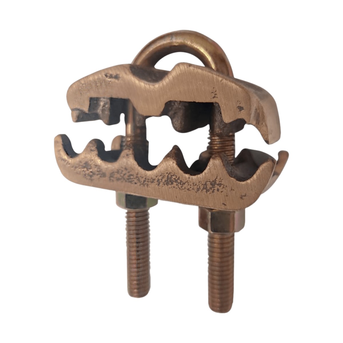 Conector para 3 Cables de Cobre (4 - 2/0 AWG) a Tubo o Varilla (5/8 in - 3/4 in).