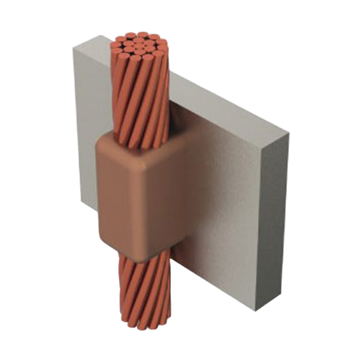 Molde para soldadura exotermica cable de paso vertical cal.4/0 a Placa Vertical.