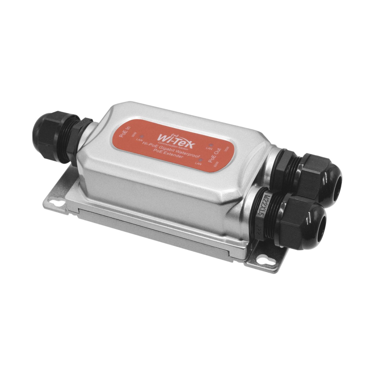 Extensor PoE para exterior / Entrada PoE de 90W y 2 salidas PoE de 60W y 30W / Protección IP68 / Ideal para Aplicaciones de CCTV