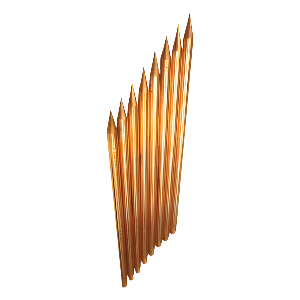 Varilla de Acero con Recubrimiento de Cobre Diámetro 5/8" de 1.5 m de Largo