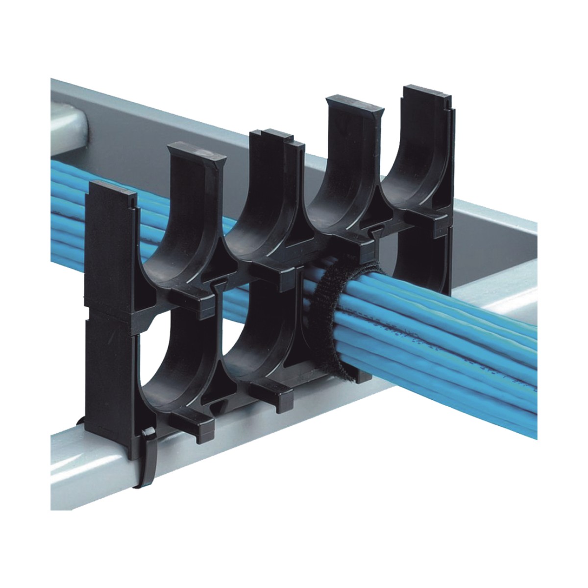 Espaciador de Cables de Nylon 6.6, Con 1 Espacio de 1.25 in (31.8 mm) de Diámetro, Color Negro, 1 Pieza