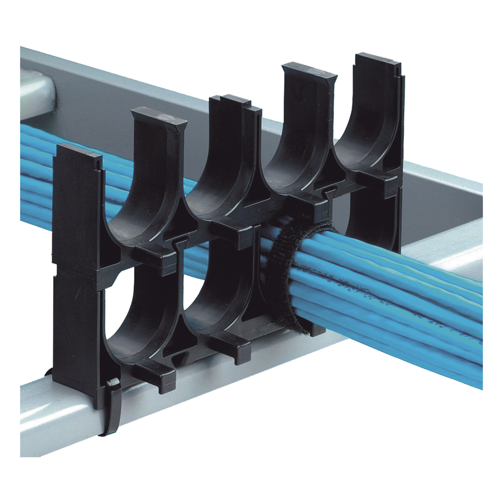 Espaciador de Cables de Nylon 6.6, Con 1 Espacio de 1.25 in (31.8 mm) de Diámetro, Color Negro, 1 Pieza