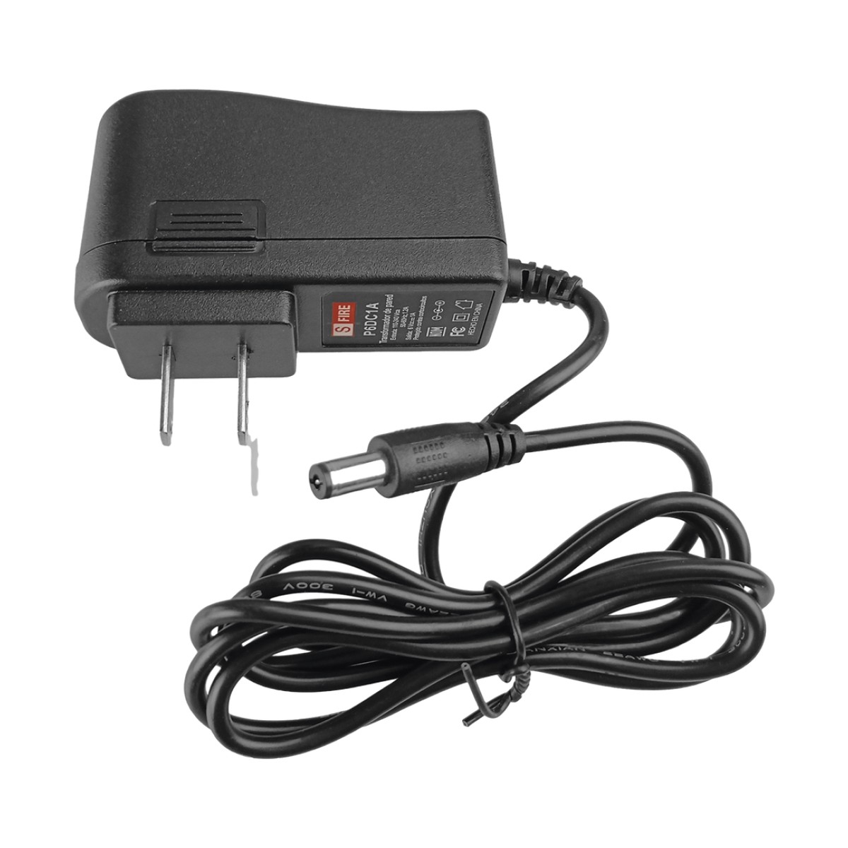 Fuente de Poder de 6 Vcc / 1 A / Voltaje de Entrada de 100-240 Vca / Para Usos Múltiples/  Video Vigilancia, Acceso, Asistencia, Alarmas, Etc.