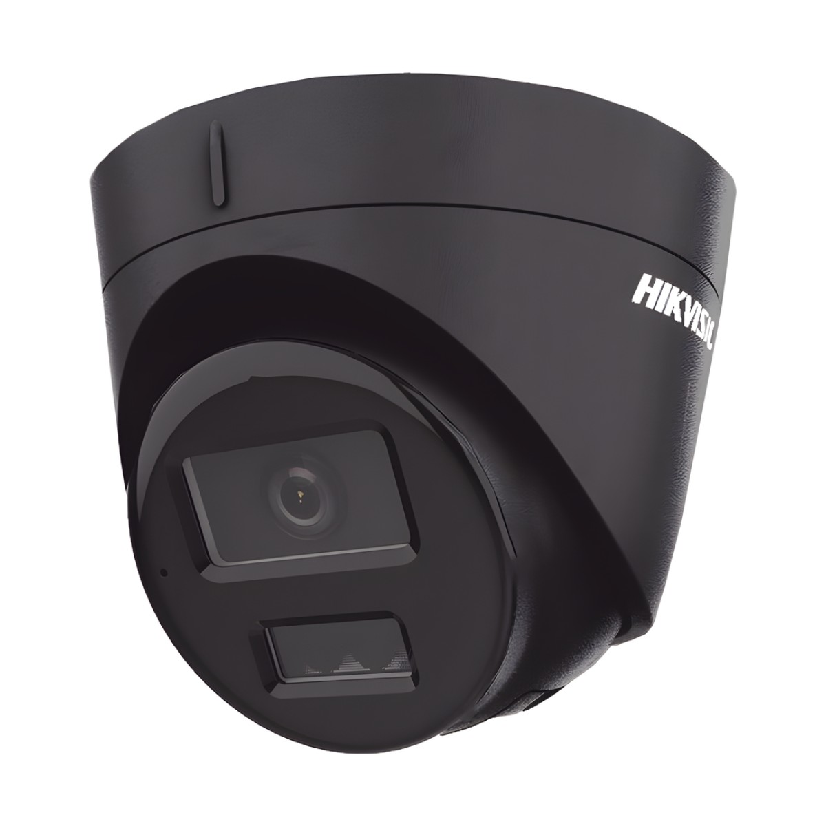 [Dual Light] Turret IP 4 Megapixel / Color Negro /  Lente 2.8 mm / 30 mts IR + 30 mts Luz Blanca / Micrófono Integrado / ACUSENSE Lite / Exterior IP67 / H.265 / PoE / ONVIF / Micro SD