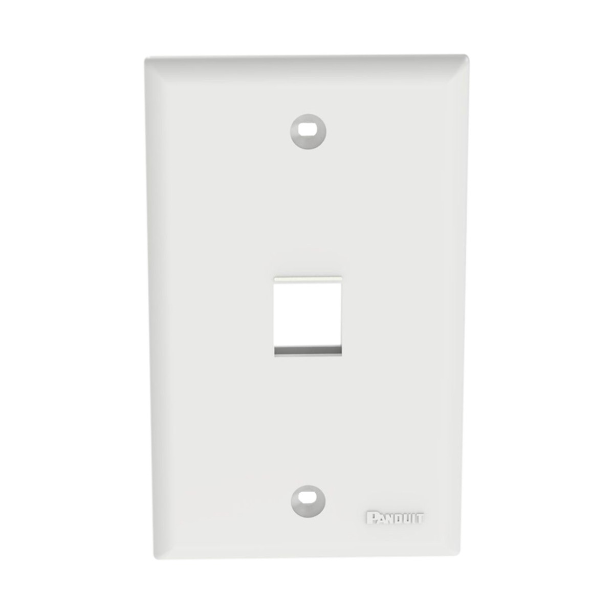 Placa de Pared Vertical, Salida Para 1 Puerto Keystone, Color Blanco