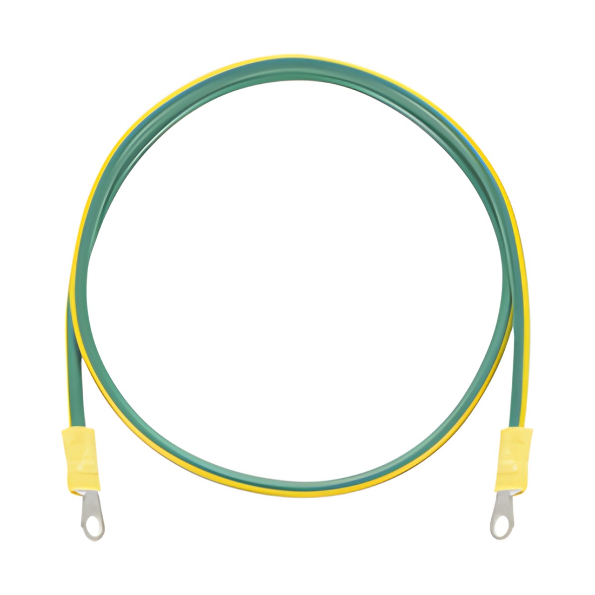 Jumper para Puesta a Tierra con Cable 8 AWG con Conectores de Ojo de 50 cm.