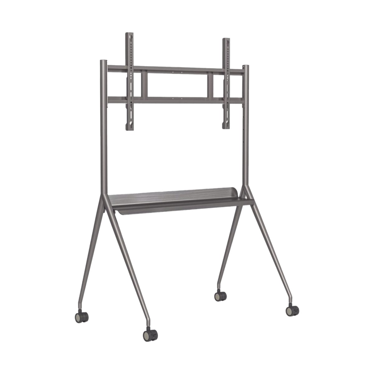 Montaje de Piso Móvil para Pantallas de 55"  hasta 75" / Compatible con VESA / Incluye Soporte para la Pantalla