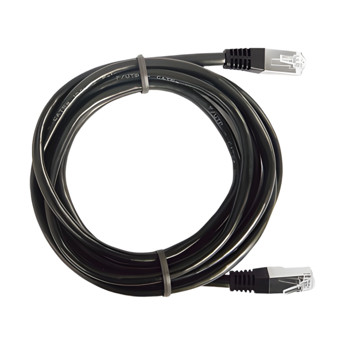 Cable de Parcheo FTP Cat6 - 1.0 Metro (3.28 Pies) - Negro