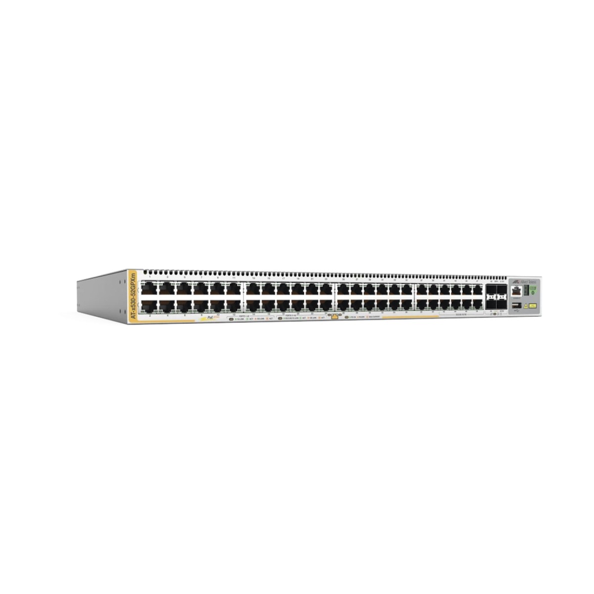 Switch PoE+ Stackeable Capa 3, 40 x 10/100/1000 Mbps + 8 x 100M/1/2.5/5G Multigigabit, 4 x SFP+ 10 G, hasta 720 W, fuente redundante