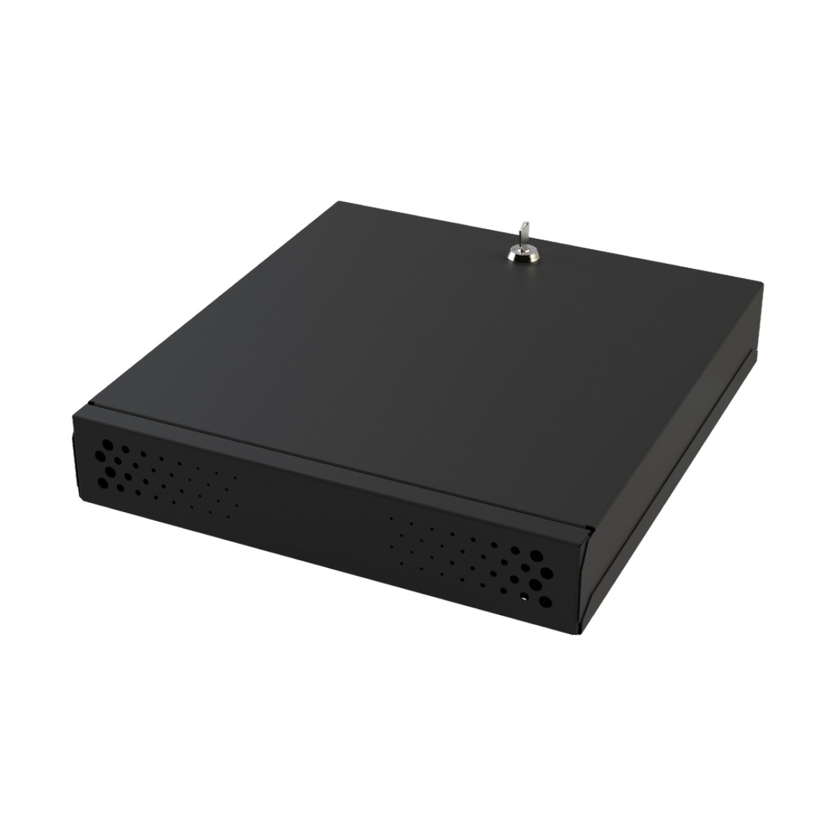 Gabinete Metálico de Seguridad para DVR/NVR, Ancho 396 mm x 78 mm de Alto x