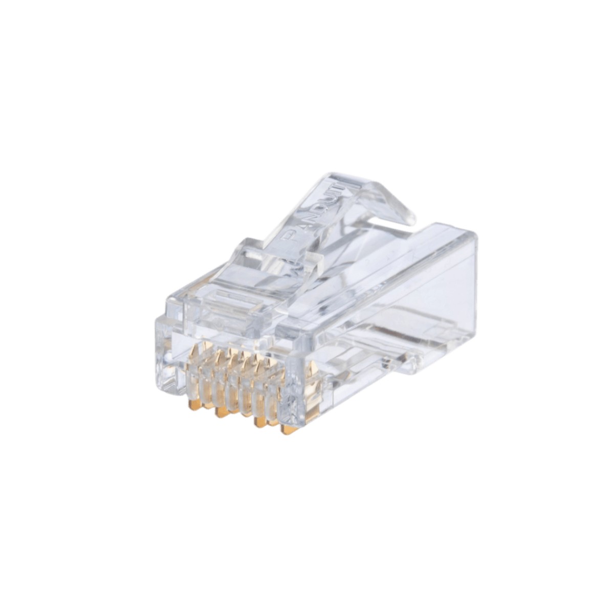 Plug RJ45 Cat6A, Para Cable UTP Vari-Matrix Tipo Plenum, 23 AWG, Chapado en Oro de 50 Micras, Paquete de 100 Piezas