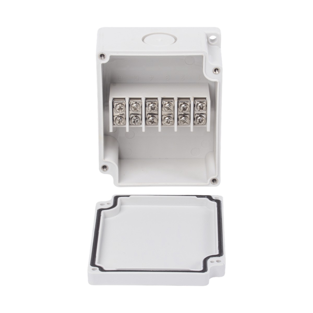 Cajas de Interconexión  con 6 Terminales. De 91 x 75 x 43 mm