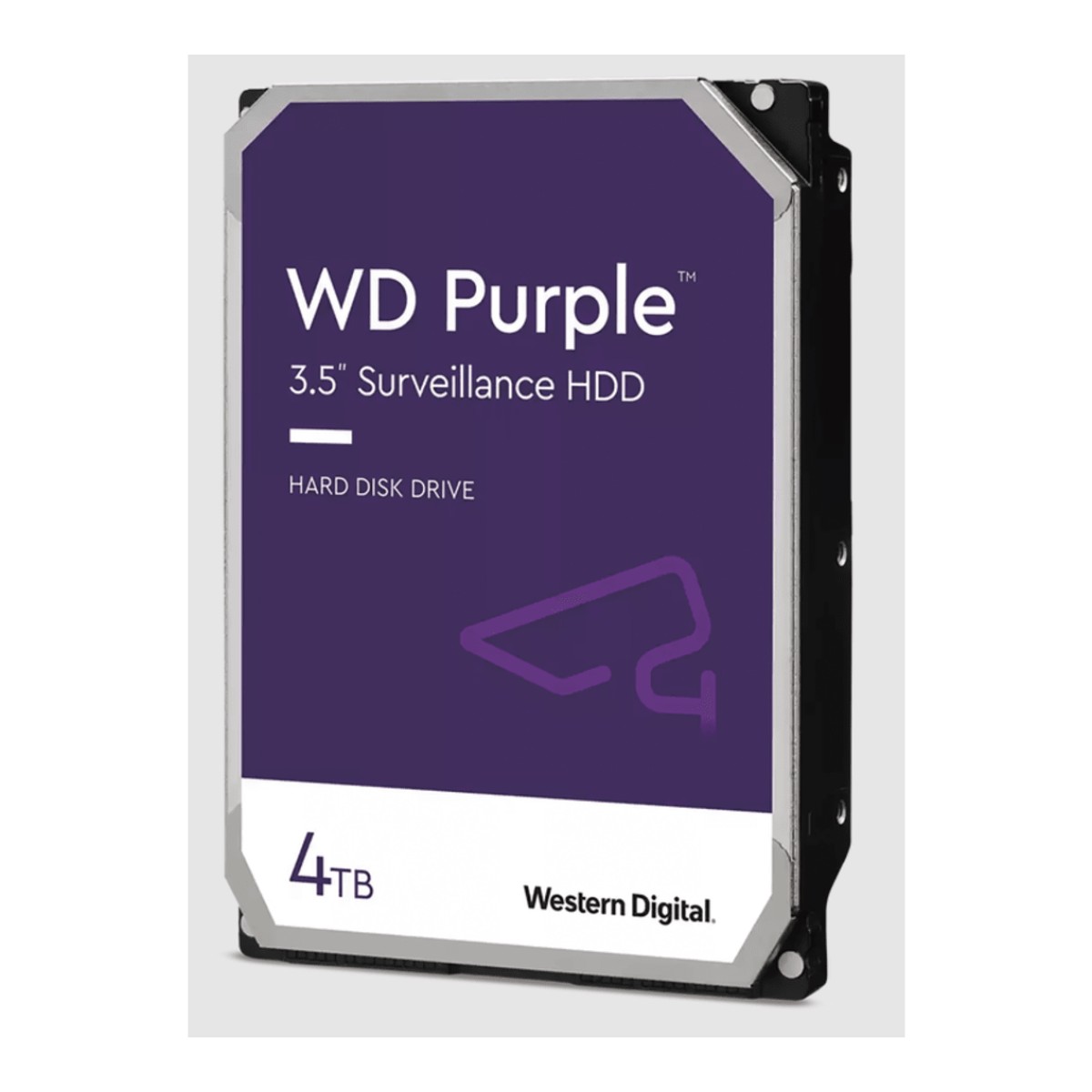 Disco Duro WD Purple Surveillance / 4TB / SATA 6Gb/s / 3.5" / Tecnología AllFrame / 180TB año Workload / Soporte 64 Cámaras HD / 16 Bays / Componentes Anti-Corrosión / 3 Años Garantía