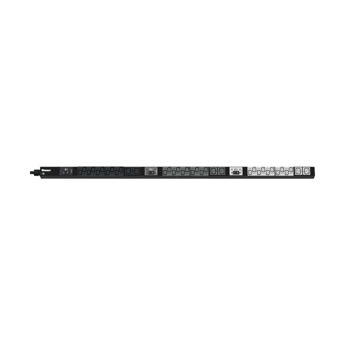 PDU Básico para Distribución de Energía, Enchufe de Entrada NEMA L15-30P, Con 30 Salidas C13 y 6 C19, de Instalación Vertical, 208 Vca, 30 Amp