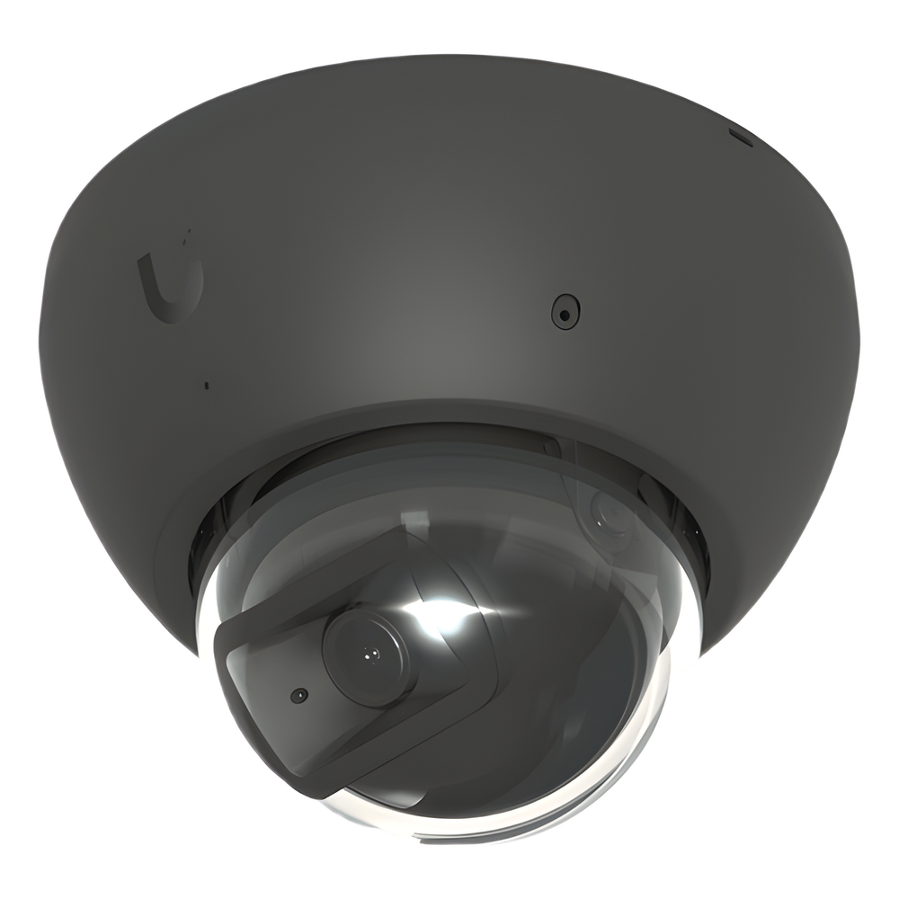 Cámara UniFi Protect G5 AI Dome Negro, Para Interior o Exterior, 4K (8MPX), Ángulo 109.9°. Visión Nocturna IR Hasta 40m, Detecciones Inteligentes de Rostros y Placas, Audio Bidireccional, Protección IP66, Anti-Vandalismo
