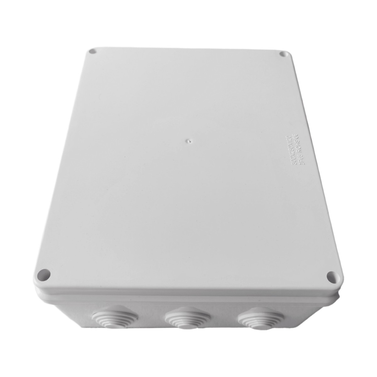 Caja de Derivación-Conexión para Exterior IP65 con 12 Entradas / 300 x 250 x 120 mm (11.8 x 9.8 x 4.7 in) / Sellado Seguro con Empaque + 4 Tornillos / Resiste Agua, Polvo y Sol Directo