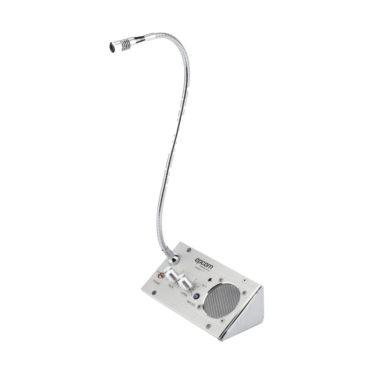Sistema de Intercomunicación | Ideal para Ventanillas | Audio de voz de dos vías | 12V/1A 2W | Micrófono Interior + Micrófono Exterior