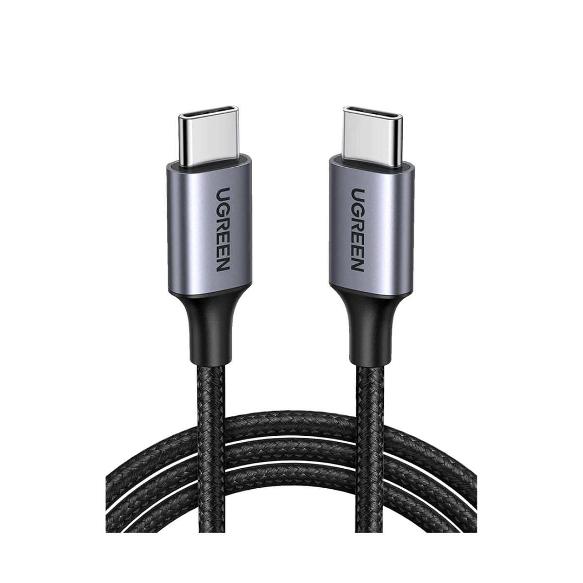 Cable USB-C a USB-C | 2 Metros (6.56 Pies) | Transferencia de Datos de 480 Mbps | Carga Rápida de Hasta 60W | QC 4.0/3.0/2.0 | PD3.0 | FPC | AFC | Protección Integrada | Caja de Aluminio | Nylon Trenzado | Color Negro