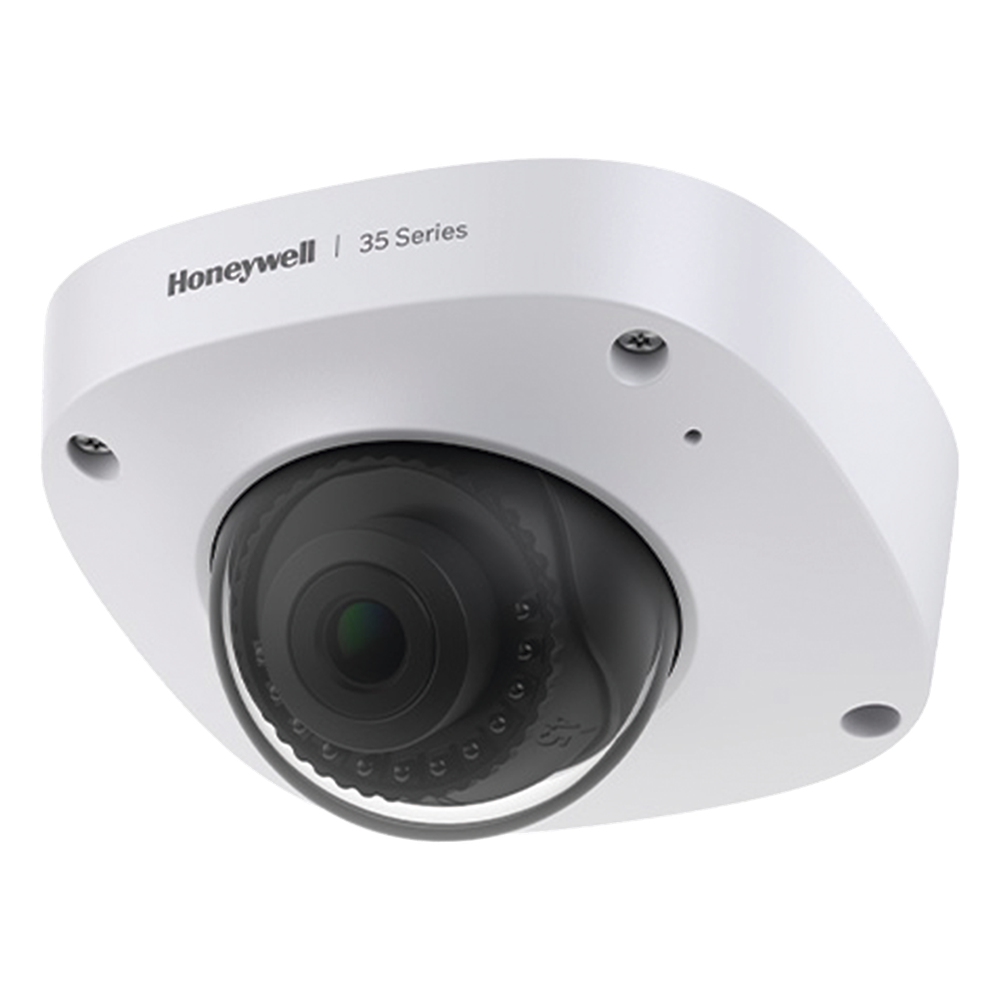 Cámara Mini Domo IP / 5 MP / Lente Fijo 2.8 mm / WDR 120 dB / IR 30 m / IP66 IP67 IK10 / PoE / NDAA