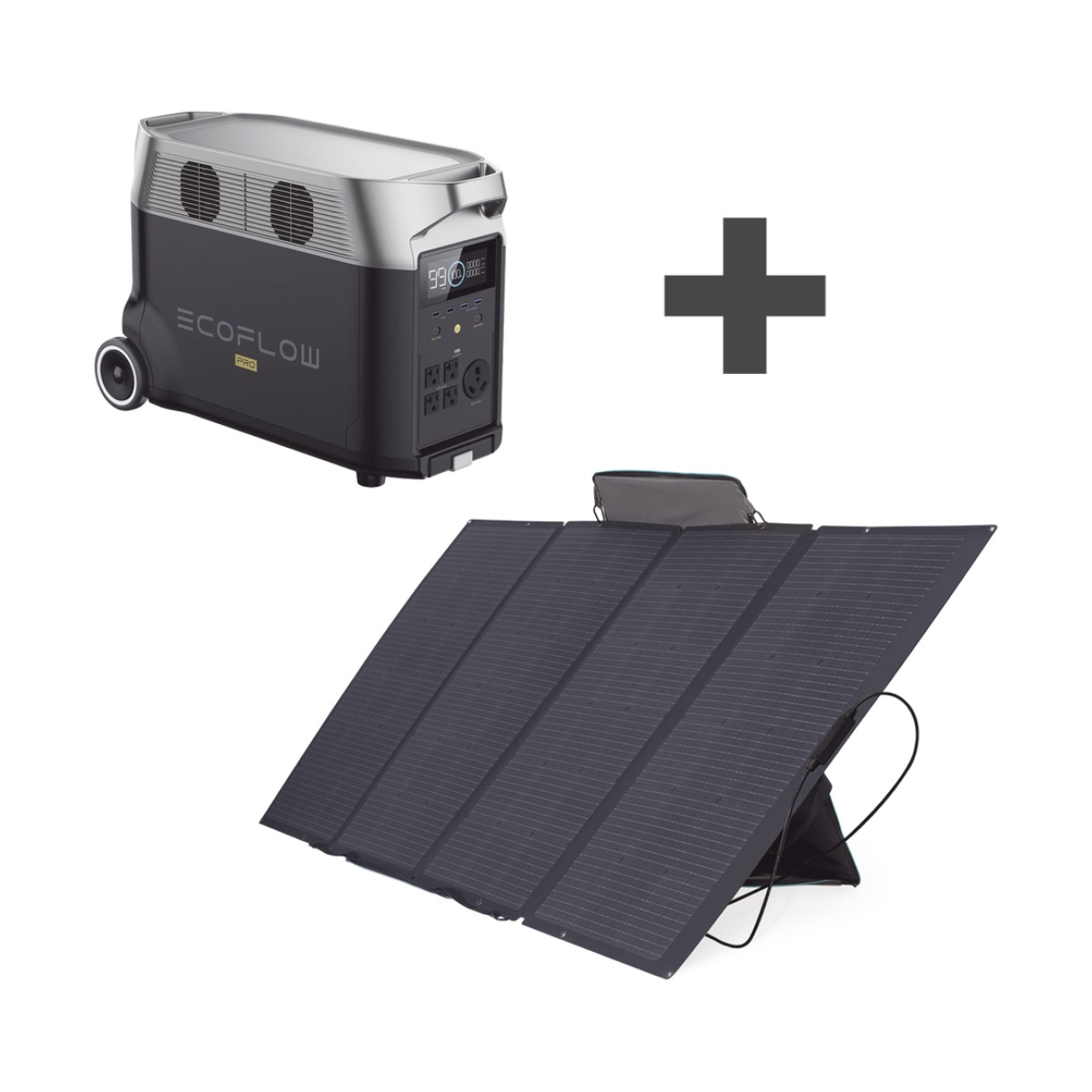 Kit de Estación de Energía Portátil 3600Wh + Panel Solar Flexible 400W