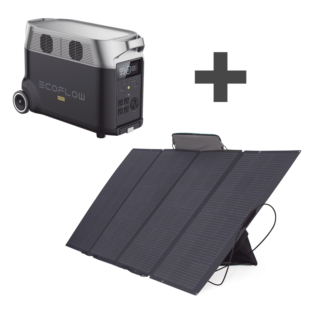 Kit de Estación de Energía Portátil 3600Wh + Panel Solar Flexible 400W