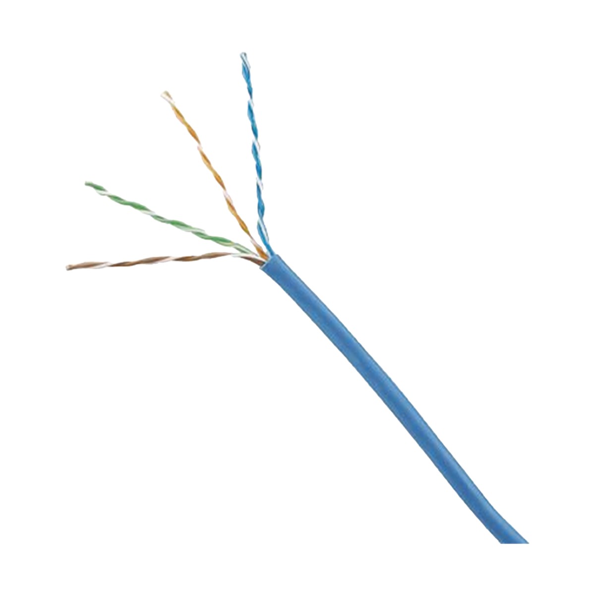 Bobina de Cable UTP 305 Metros (1000 Pies) de Cobre, TX5e, PanNet, Azul, Categoría 5e, 24 AWG, CMP (Plenum), de 4 Pares
