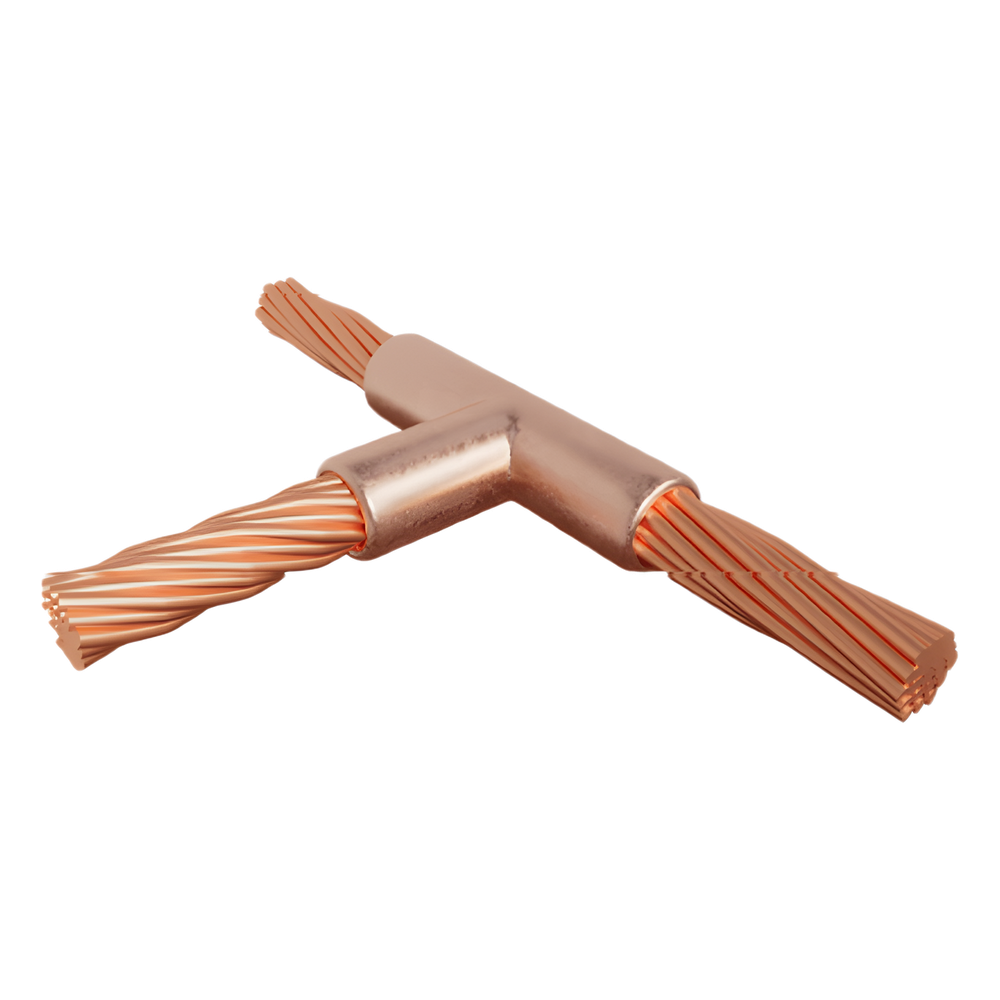 Molde para Soldadura exotemica tipo T para cable 1/0 AWG - 4/0 AWG.